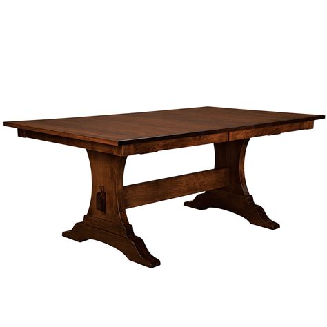 Benjamin Trestle Dining Table Amish Dining Room Table Cabinfield