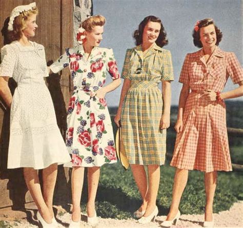 Womens 1940s Day Dress History