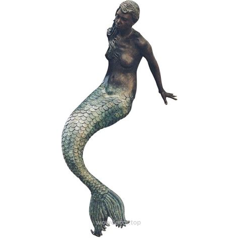 Contemporary Life Size Bronze Sculpture Of A Mermaid By Elisabeth