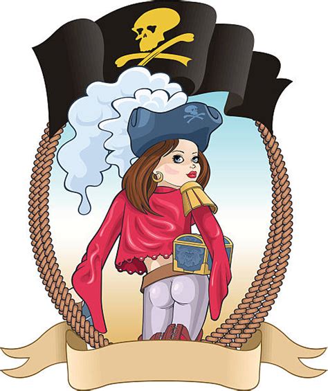 Royalty Free Cartoon Of A Sexy Pirate Woman Clip Art Vector Images
