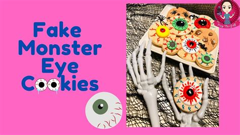 Fake Monster Eye Cookies Youtube