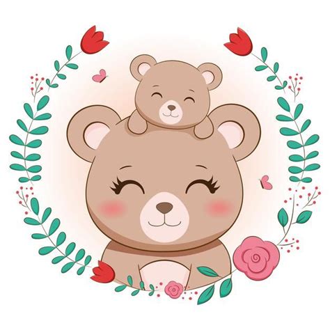 Cute Baby Bear Em 2021 Desenhos Fofos De Urso Ilustração De Urso