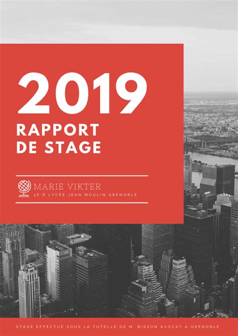 Rapport de stage : 10 modèles gratuits et efficaces ! - Canva