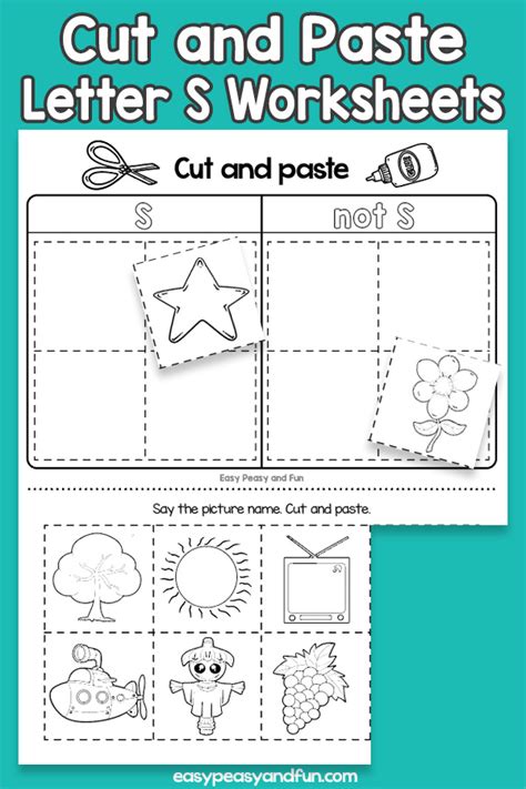 It starts to search for a mate, in order to produce a new set of eggs, and restart the frog life cycle. Cut and Paste Letter S Worksheets - Easy Peasy and Fun ...