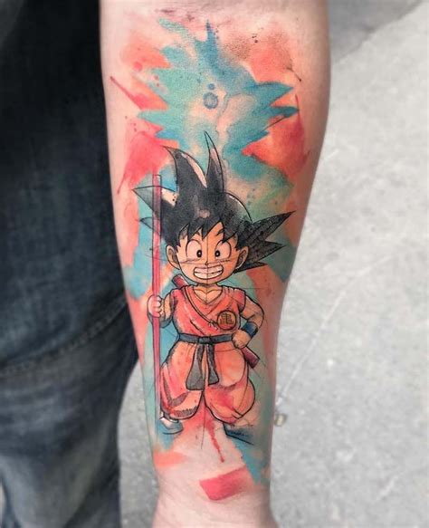 Goku Tatuajes De Dragon Ball Z En La Pierna