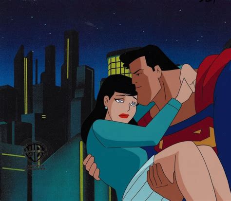 Superman The Animated Series Production Cel Superman And Lois Lane In 2022 Superman And Lois