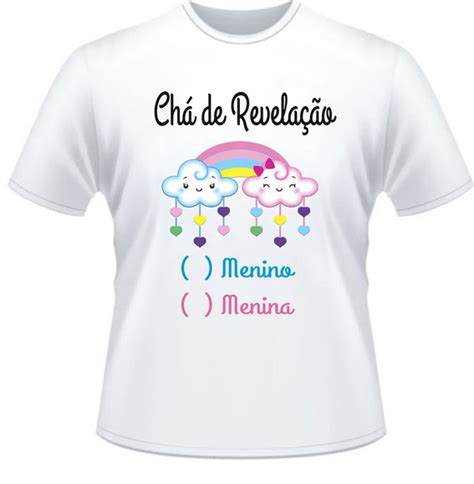 Camisetas Chá De Revelação Chuva De Amor Elo7