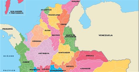 DivisiÓn PolÍtica De Colombia Aprendiendo Sobre Las Diferentes