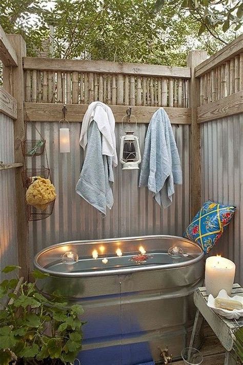 Best Rustic Outdoor Bath Shower Ideas Images On Pinterest Outdoor Showers Bathroom And