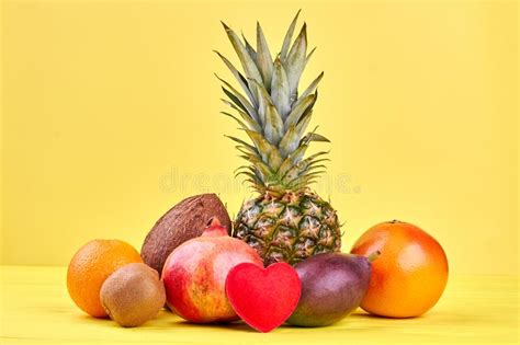 Still Life Of Fresh Tropical Fruits Stock Image Image Of Healthy
