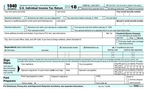 2021 Printable Irs 1040ez Forms Example Calendar Printable