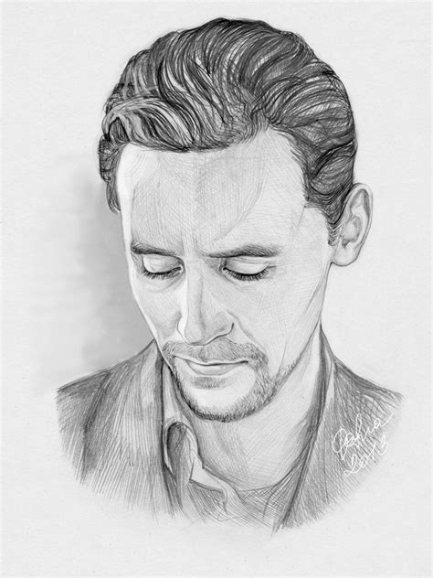 Tomas William Hiddleston Cool Pencil Drawings Tom Hiddleston Drawings