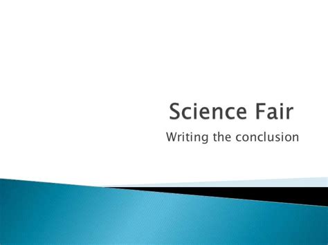 Science Fair Conclusion