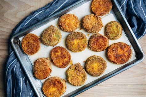 May 11, 2020 · shake off the excess buttermilk over the bowl, then dip the slice in breadcrumbs. Fried Green Tomatoes with Sautéed Shrimp | Brooklyn Supper