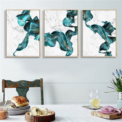 Marble Abstract Print Wall Art Canvas Painting Modern