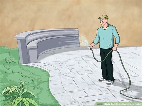 3 Ways To Clean Concrete Patio Wikihow