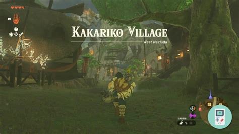 kakariko village location totk how to game