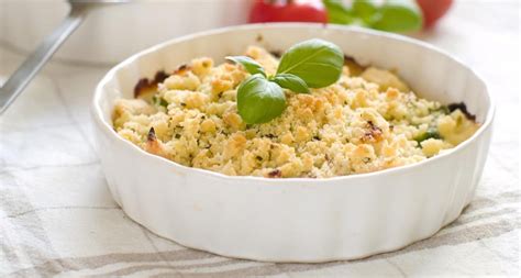 Crumble aux légumes et parmesan