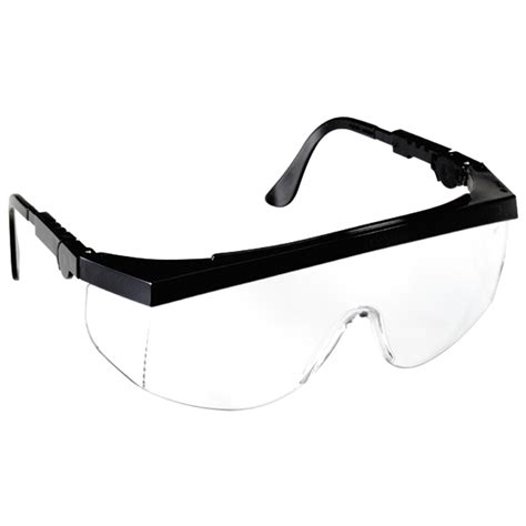 mcr safety tomahawk eyewear black frame clear lens 1 each aft fasteners