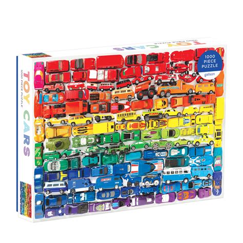 Buy Galison 1000 Piece Rainbow Toy Cars Jigsaw Puzzle For Families And