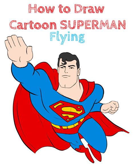 How To Draw Cartoon Superman How To Draw Easy