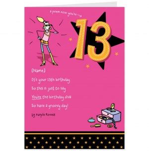 You have officially become a teenager. 13th Birthday Poems And Quotes. QuotesGram