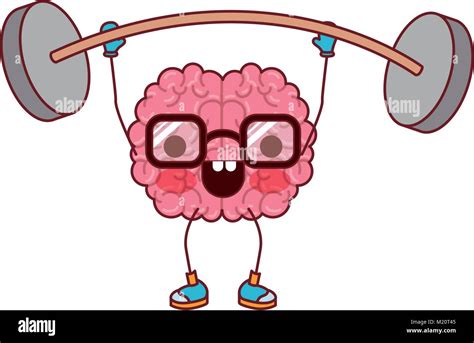 Cartoon With Glasses Train The Brain With Happy Expression In Colorful
