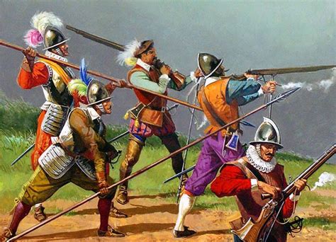 Spanish Musketeers And Pikemen Severino Baraldi Конкистадор Война