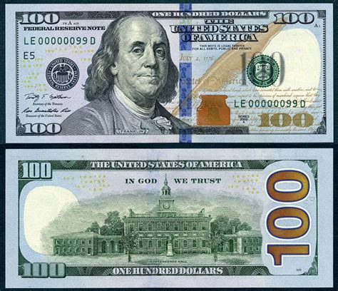 2009a 100 Federal Reserve Note Number 99 Ninety Nine Kalvin Jack