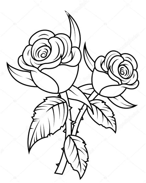 Here is a simple drawings of. Rose Clipart, Coloring Pages, And Many More Free Printable ...