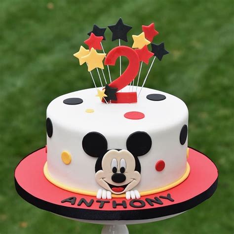 Mickey mouse cake tutorial 3d fondant. Mickey Mouse Birthday Cake! 🎈 | Mickey birthday cakes ...