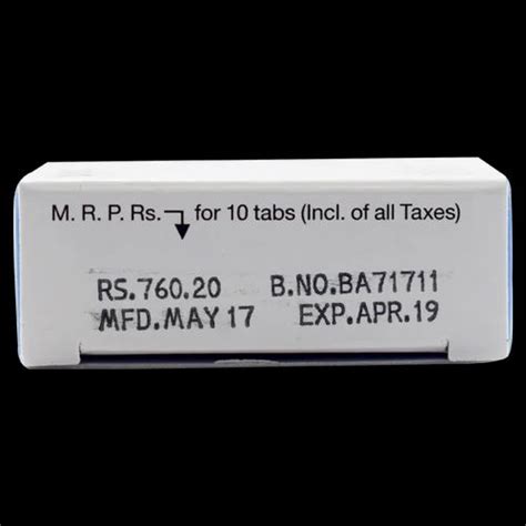 Entavir 05mg Tablets Packaging Type Box At Rs 7455box In Mumbai