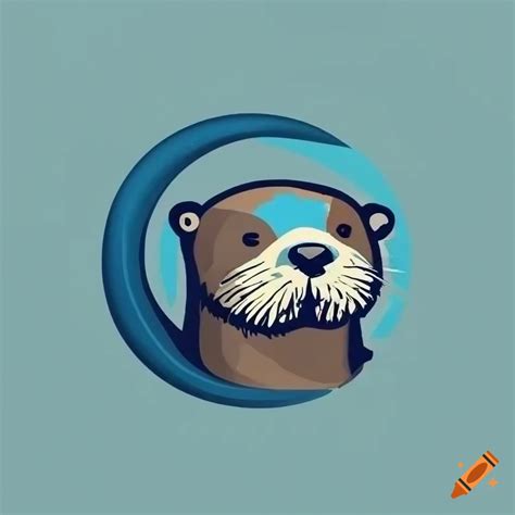 Blue Otter Logo Design