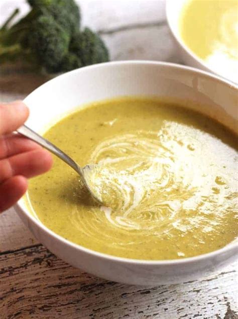Easy Healthy Vegan Cream Of Broccoli Soup