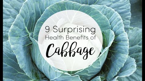 9 Surprising Health Benefits Of Cabbage Natural Health Youtube