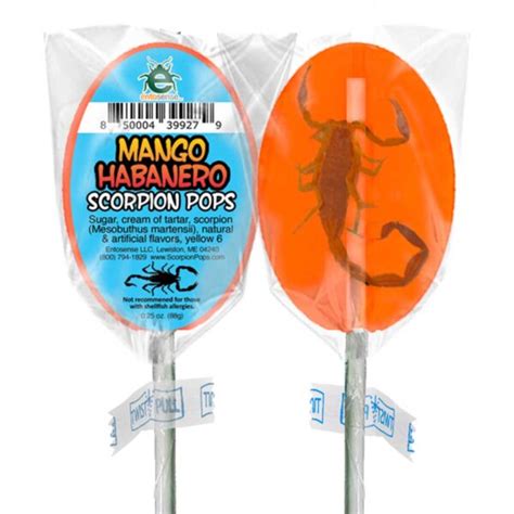Scorpion Pops Real Scorpions Encased In A Candy Sucker Edible Insects