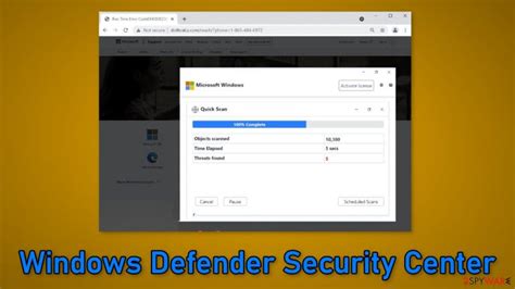 Remove Windows Defender Security Center Pop Up Scam Fake Free Guide