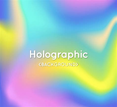 30 Free Beautiful Holographic Gradient Graphics Freebik