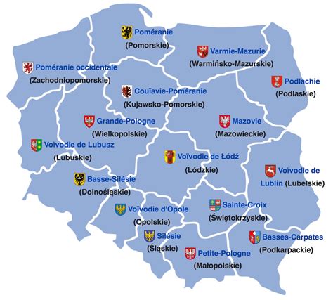 Pl (code à 3 lettres : Pologne - administrative • Carte • PopulationData.net