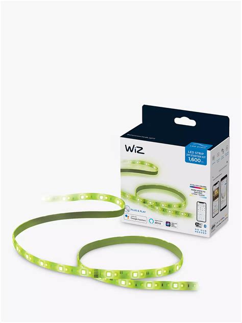 Wiz 20w Led Multicolour 2 Metre Strip Starter Kit With Wi Fi At John Lewis And Partners