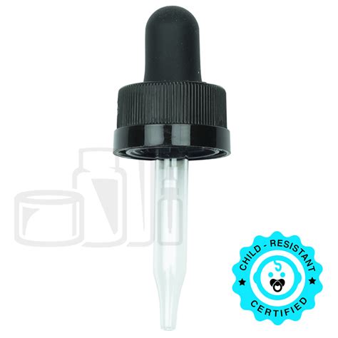 Crc Child Resistant Closure Dropper Black 58mm 18 400 Liquid