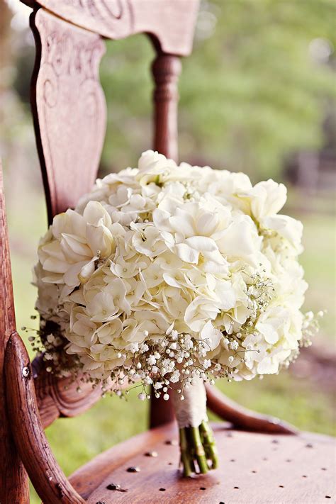 White Hydrangea Bridal Bouquet White Wedding Bouquets Hydrangea