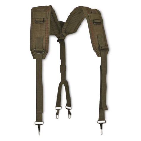 Us Military Surplus Padded Y Suspenders New 716644 Military Belts