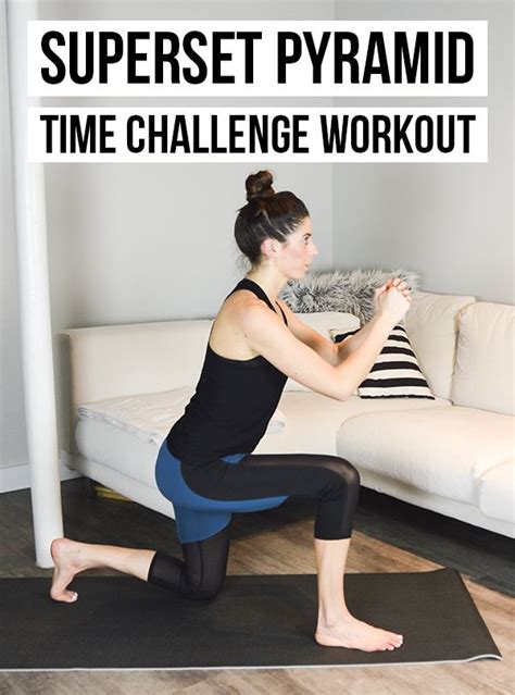 Superset Pyramid Time Challenge Workout Week 3 Bodyweight Exercises