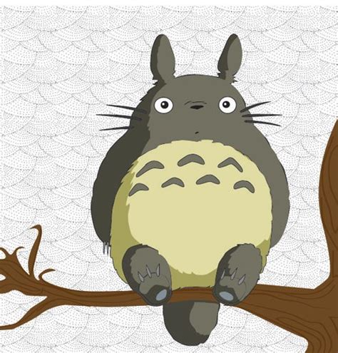 Totoro On A Branch By V1ciious On Deviantart Totoro Drawing Totoro