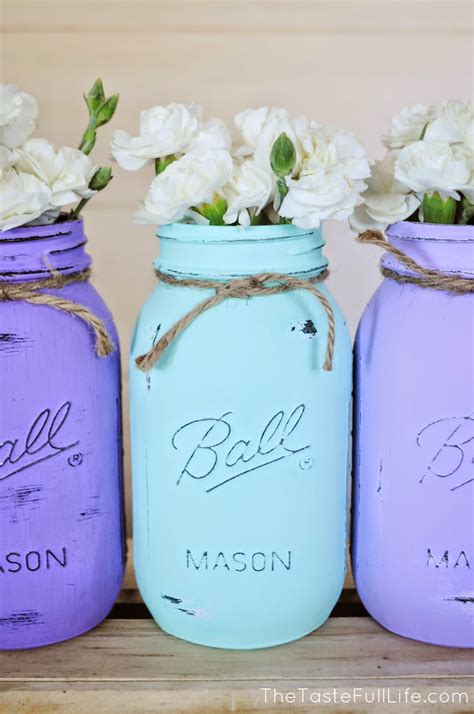 How To Paint Mason Jars Without Chalk Paint Pretty Real