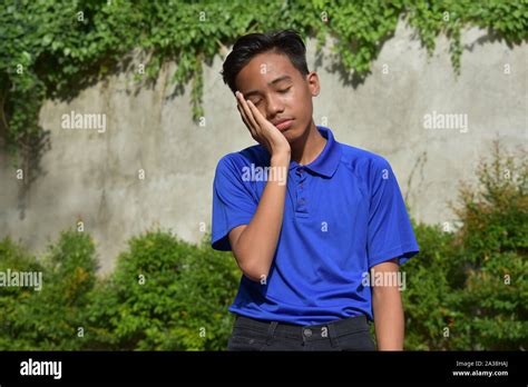 A Sad Filipino Youth Stock Photo Alamy