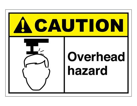 Ansi Caution Overhead Hazard