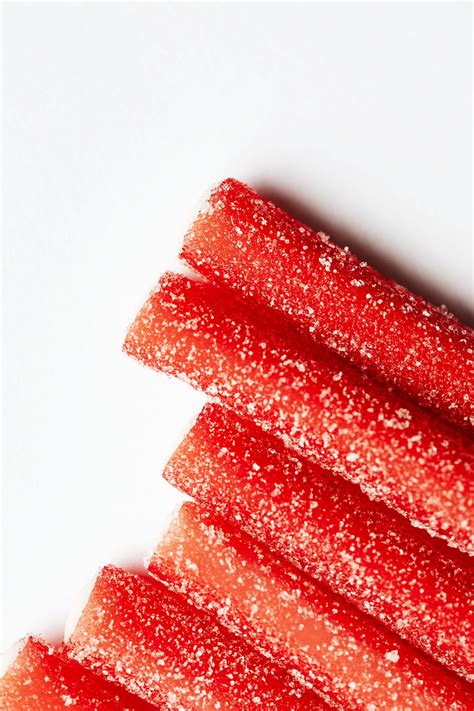 Red Chewy Candies Coated With Sugar Royalty Free Stock Photo High