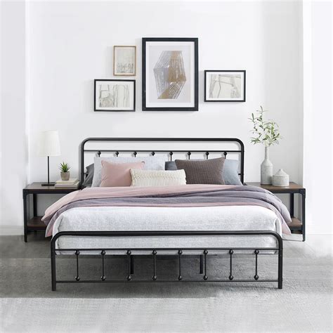 Metal Bed Frame With Headboard Photos